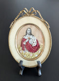 Sacred Heart of Jesus — Rare Mixed-Media Devotional Icon Late 19th–Early 20th Century