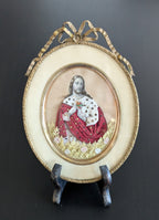 Sacred Heart of Jesus — Rare Mixed-Media Devotional Icon Late 19th–Early 20th Century