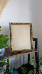 Rare Napoleon III Style Picture Frame | Chinoiserie Decor with Silver Leaf & Mecca