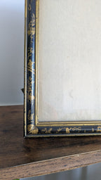 Rare Napoleon III Style Picture Frame | Chinoiserie Decor with Silver Leaf & Mecca