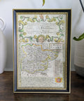 Antique Framed Map of Essex — John Owen & Emanuel Bowen, Engraved, circa 1720