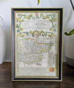 Antique Framed Map of Essex — John Owen & Emanuel Bowen, Engraved, circa 1720
