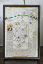 Antique Framed Map of Essex — John Owen & Emanuel Bowen, Engraved, circa 1720