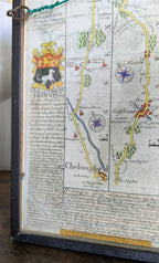 Antique Framed Map of Essex — John Owen & Emanuel Bowen, Engraved, circa 1720