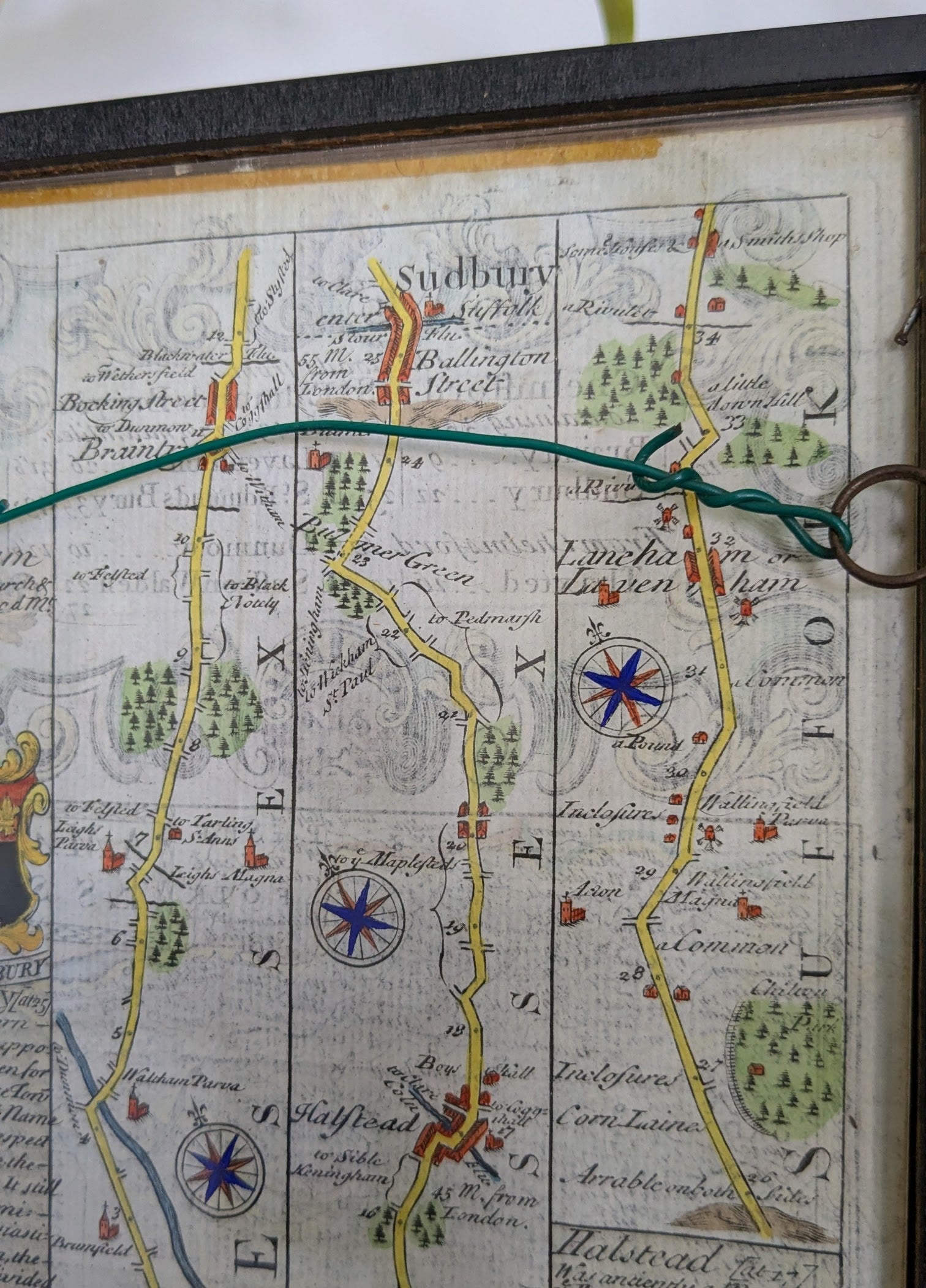 Antique Framed Map of Essex — John Owen & Emanuel Bowen, Engraved, circa 1720