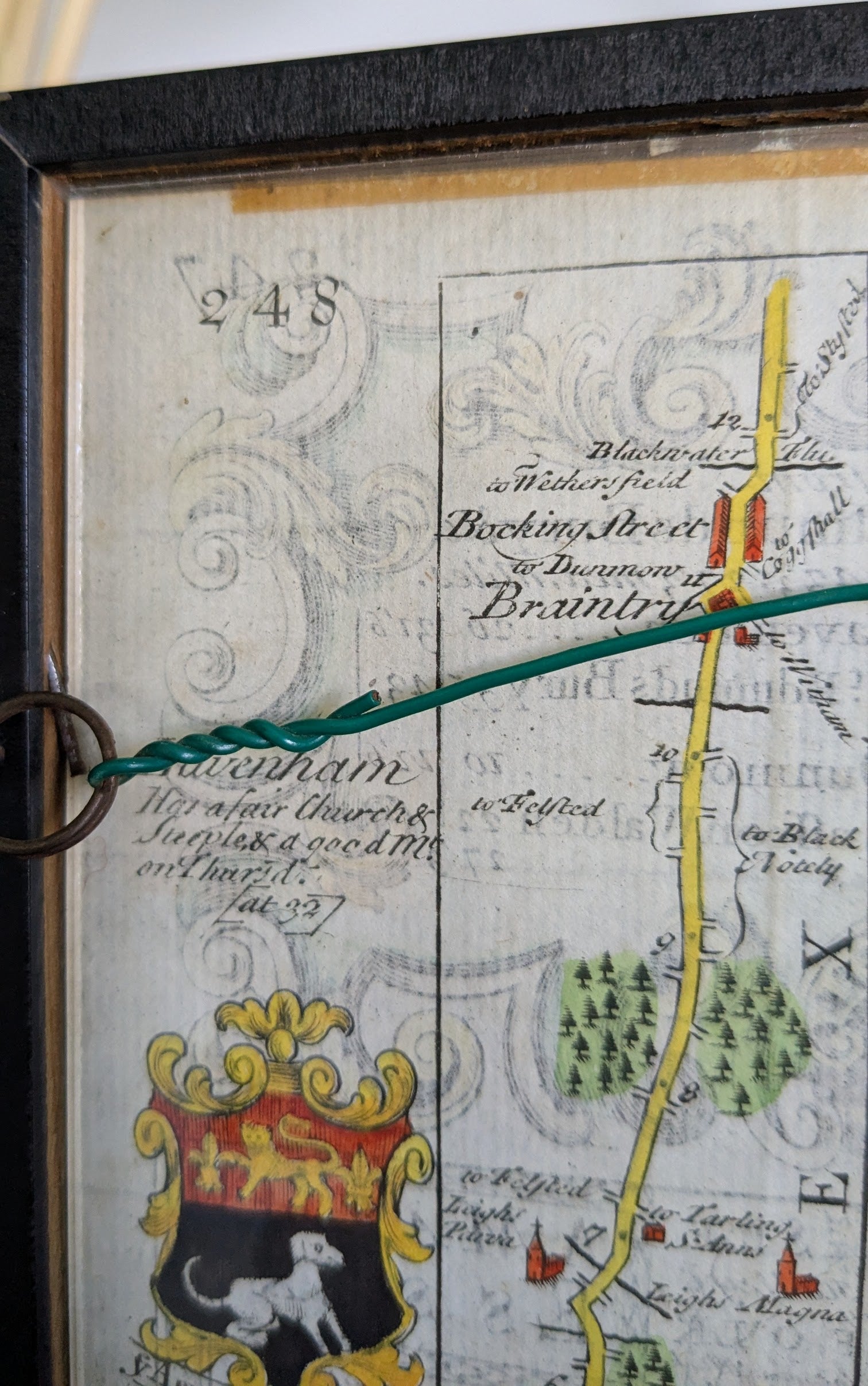 Antique Framed Map of Essex — John Owen & Emanuel Bowen, Engraved, circa 1720