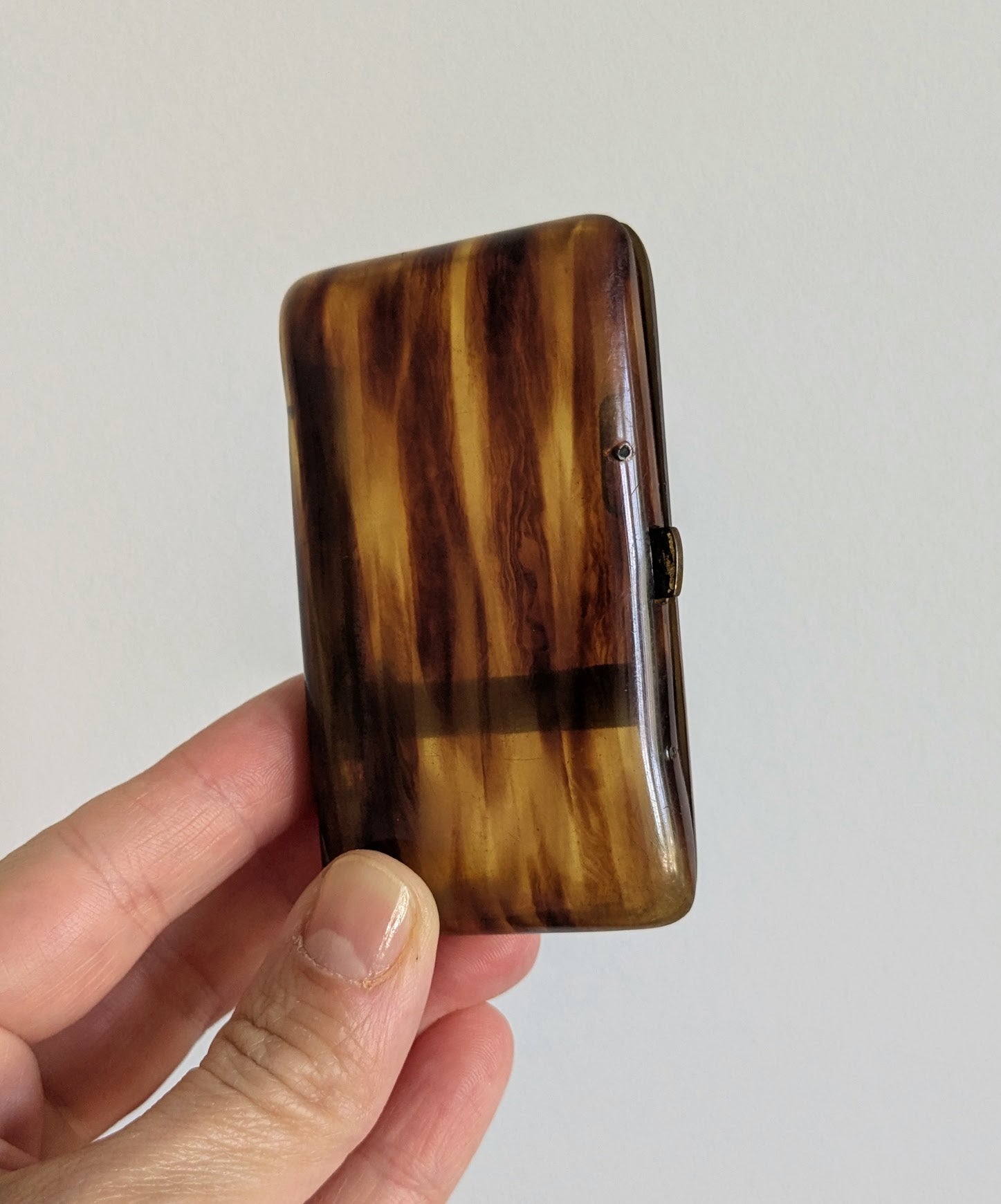 Antique Cigarette Case – Bakelite & Brass - early 20th century