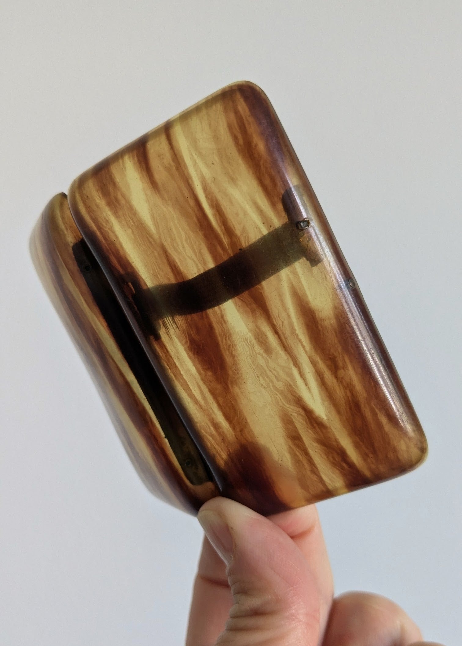 Antique Cigarette Case – Bakelite & Brass - early 20th century