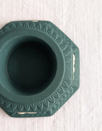 Vintage Wedgwood Jasperware Candle Holder — Sage Green Cherub, Neoclassical, Made in England