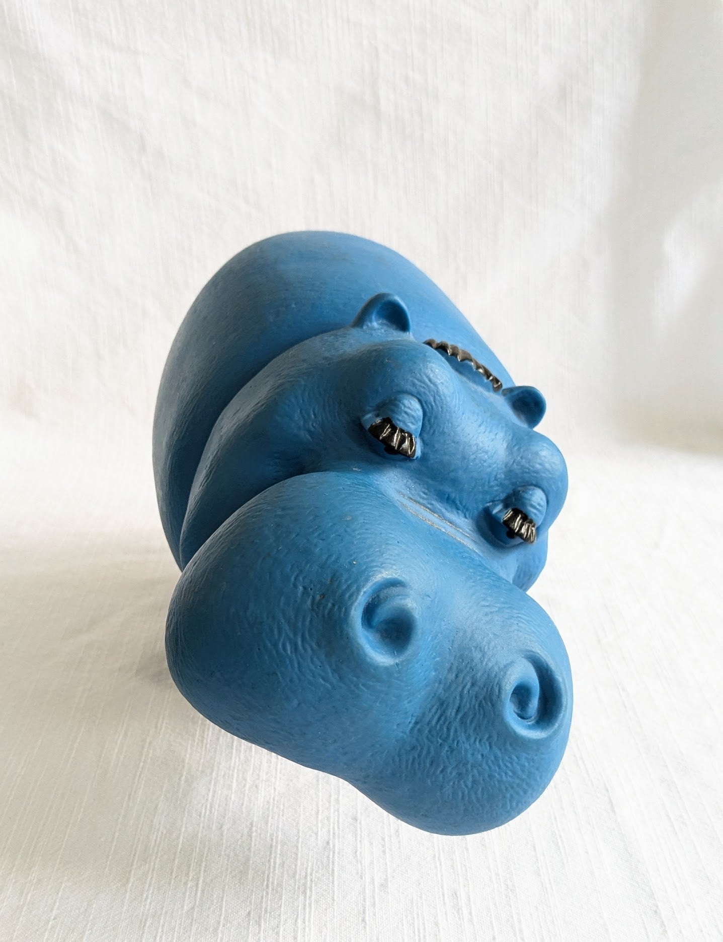 Vintage Pippo Hippopotamus — Armando Testa Italian Advertising Icon, 1960s PVC Collectible