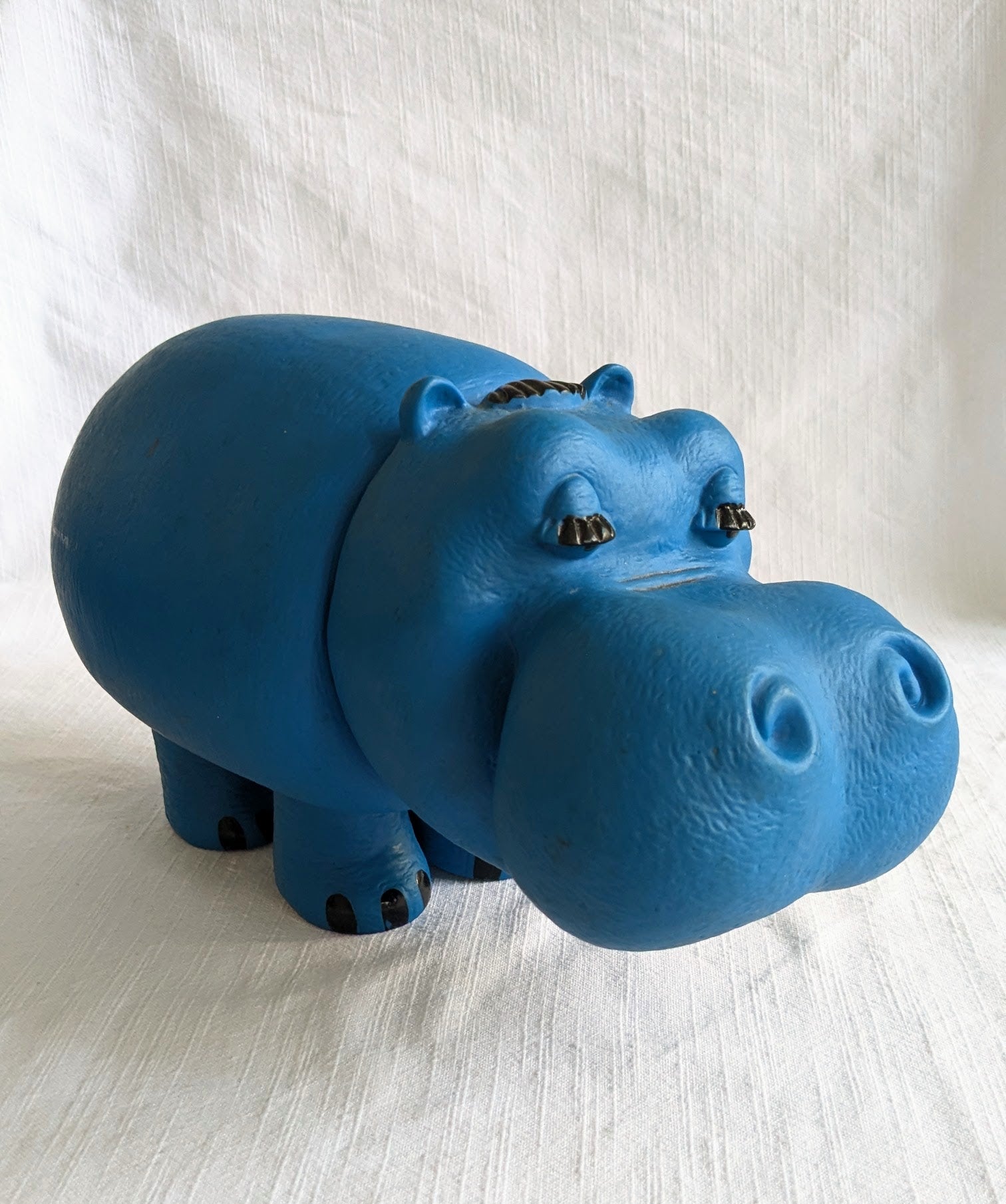 Vintage Pippo Hippopotamus — Armando Testa Italian Advertising Icon, 1960s PVC Collectible
