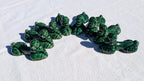 Vintage Vallauris Green Poodle Cutlery Rests Set of 8 — French Ceramic, 1950s