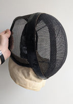 Vintage Fencing Mask — Steel Mesh & Canvas, Mid-20th Century Collectible Display Piece