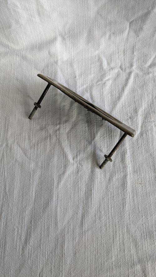 Antique Brass Letterbox Flap — 'LETTERS', Victorian Door Furniture, Late 19th Century