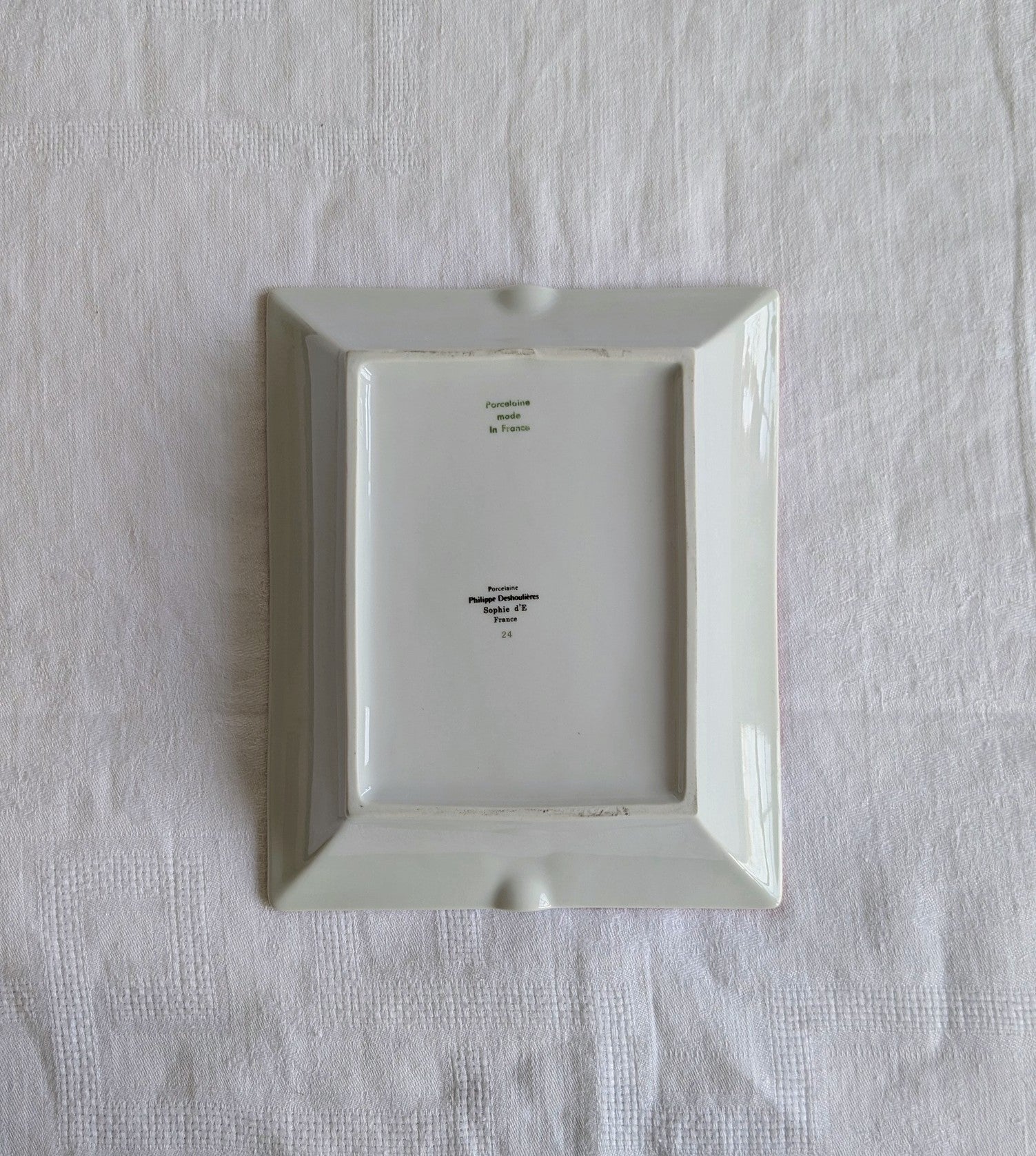Vintage Limoges Horse Ashtray — Philippe Deshoulières, French Equestrian Porcelain, 1970s