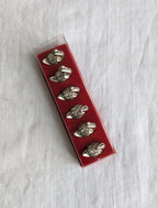 Vintage Silver Swan Place Card Holders Set of 6 — French Silver-Plated, 1960s, Boxed