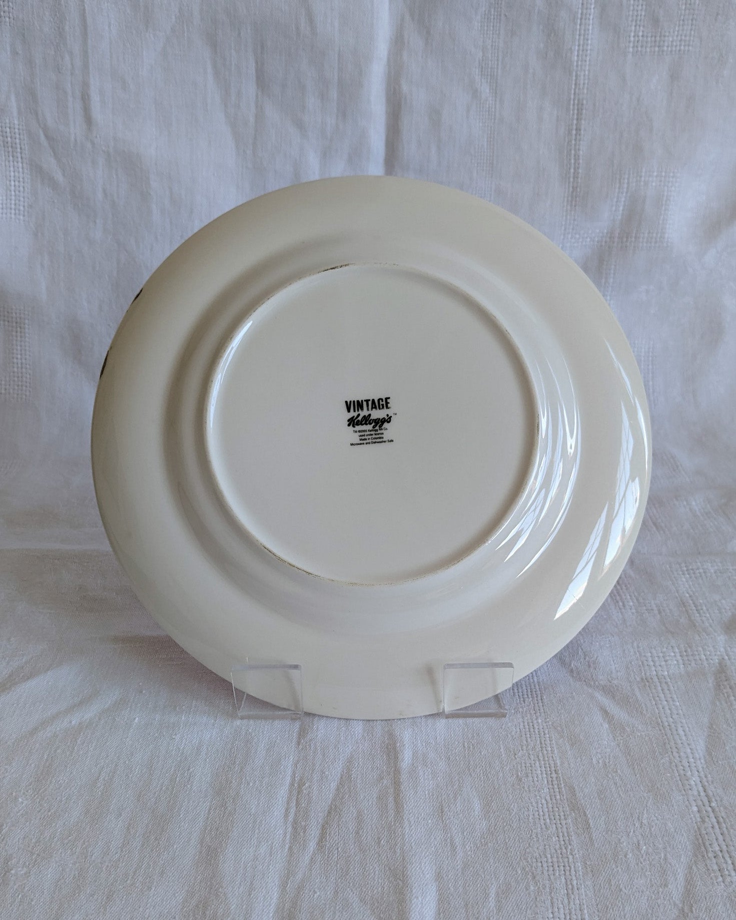 Vintage Kellogg's Advertising Plates Set — Corn Flakes & Rice Krispies, Retro Kitchen Decor