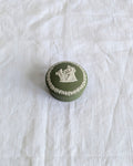 Wedgwood Jasperware Trinket Box — Sage Green Neoclassical, England