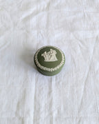 Wedgwood Jasperware Trinket Box — Sage Green Neoclassical, England