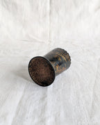 Antique Napoleon III Match Holder — Chinoiserie Black Lacquer Papier-Mâché, 19th Century