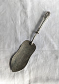 Antique Christofle Fish Server — Filet Droit Silverplate, Engraved, Late 19th Century