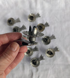 Vintage Silver Metal Candle Clip Holders Set of 10 | Mid Century Christmas Tree Décor
