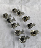 Vintage Silver Metal Candle Clip Holders Set of 10 | Mid Century Christmas Tree Décor