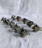 Vintage Silver Metal Candle Clip Holders Set of 10 | Mid Century Christmas Tree Décor