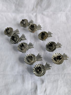 Vintage Silver Metal Candle Clip Holders Set of 10 | Mid Century Christmas Tree Décor