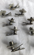 Vintage Christmas Tree Candle Clip Holders, Set of 10