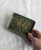 Max Le Verrier Bronze Vide-Poche — Bellerophon & Pegasus, Art Deco, Signed
