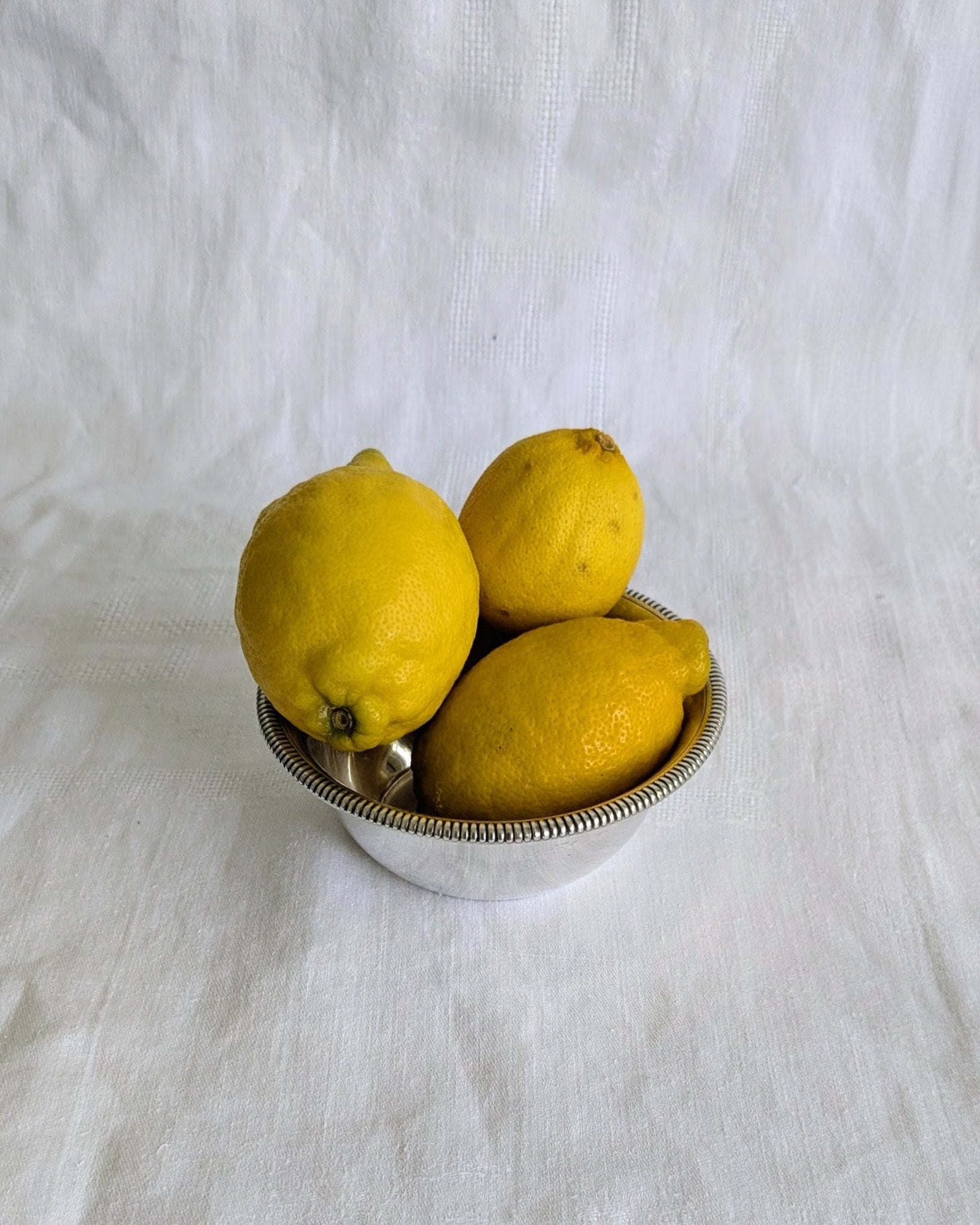 Vintage Silver-Plated Bowl with Gadrooned Border | Elegant French Style Tableware