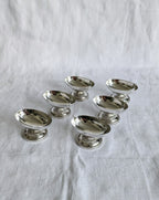 Vintage French Silver-Plated Avocado Serving Bowls with Original Box – Set of 6