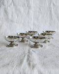 Vintage French Silver-Plated Avocado Serving Bowls with Original Box – Set of 6