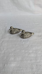 Vintage Silea Silver-Plated Duck Salt & Pepper Shakers – French Mid-Century Tableware