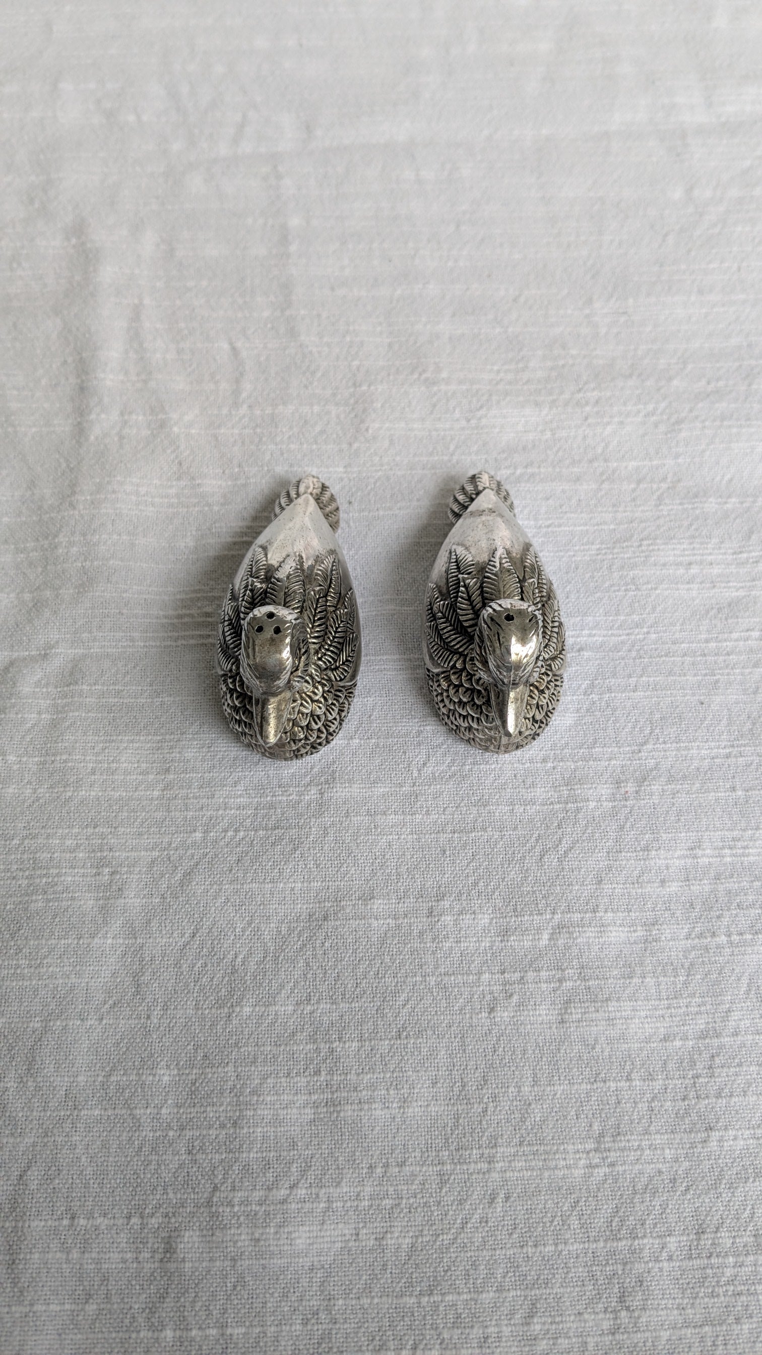 Vintage Silea Silver-Plated Duck Salt & Pepper Shakers – French Mid-Century Tableware