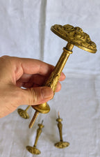 Antique French Gilt Bronze Curtain Tieback Hooks – Set of 5 | Napoleon III