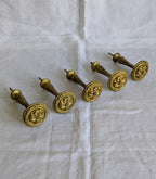 Antique French Gilt Bronze Curtain Tieback Hooks – Set of 5 | Napoleon III