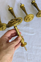 Antique French Gilt Bronze Curtain Tieback Hooks – Set of 5 | Napoleon III