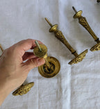 Antique French Gilt Bronze Curtain Tieback Hooks – Set of 5 | Napoleon III