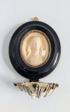 Napoleon III French Holy Water Font with Bisque Madonna, Rue du Bac, Paris