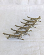Vintage French Silver-Plated Fox Cutlery Rests – Set of Six | Mid-Century (1960s–1970s)