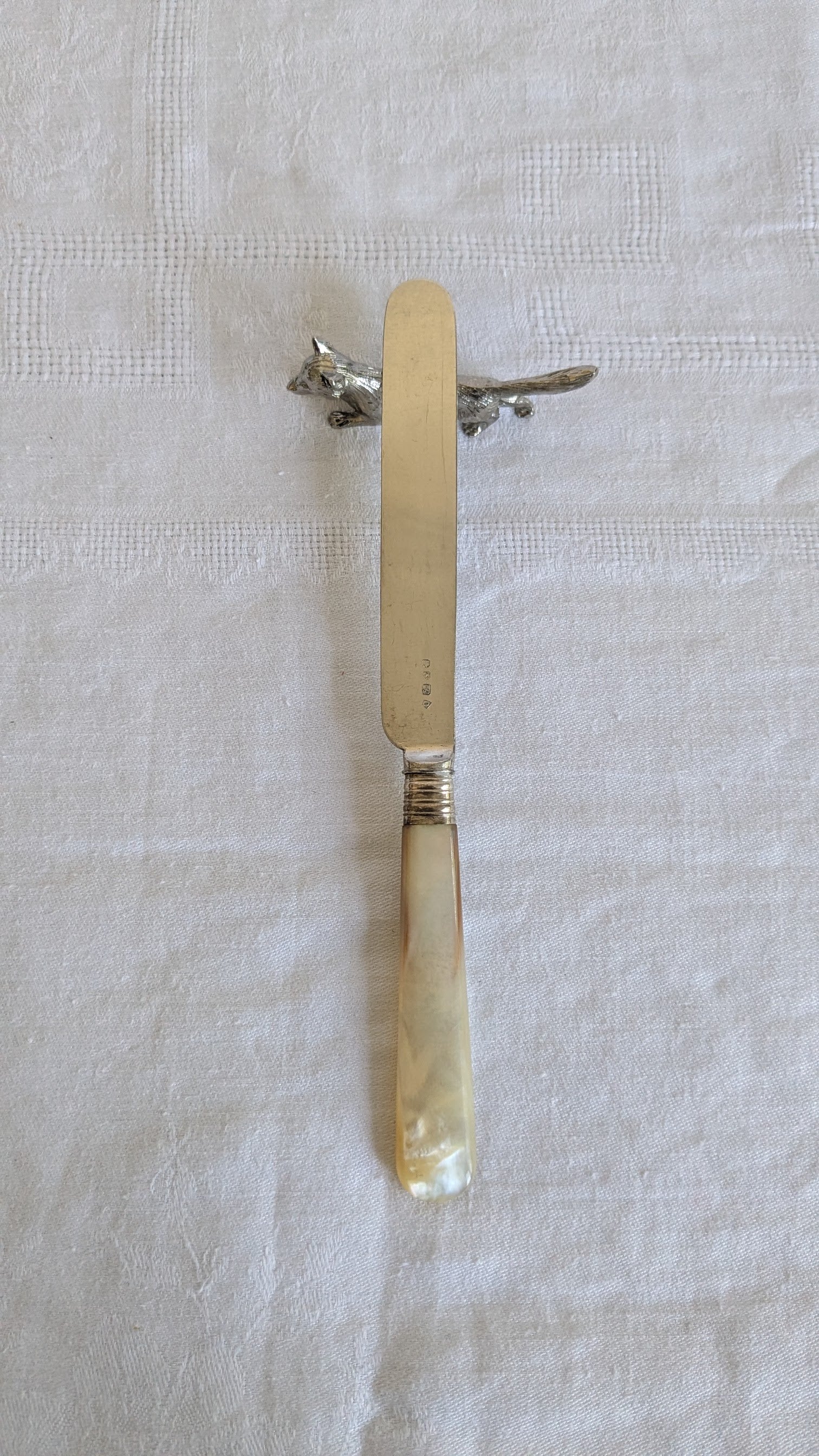Vintage French Silver-Plated Fox Cutlery Rests – Set of Six | Mid-Century (1960s–1970s)