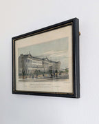Antique Regency Engraving of Hanover Terrace, Regent’s Park, London — 1827