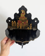 Napoleon III Black Lacquer Folding Shelf