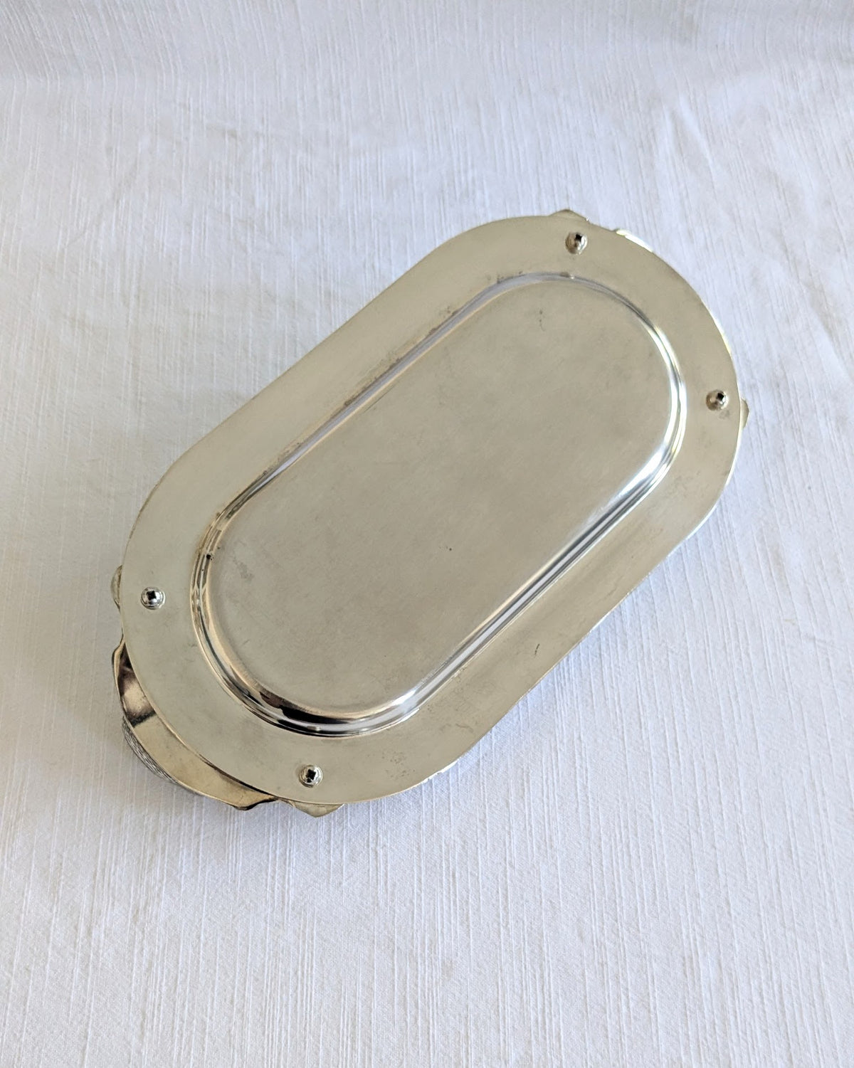 Silea Vintage Silver-Plated Foie Gras Dish
