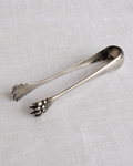 Antique Christofle silver-plated lion claw sugar tongs, late 19th century