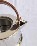 Wooden handle detail on Carsten Jørgensen Bodum Ottoni kettle