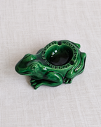 Side view of L'Héritier-Guyot Dijon advertising frog ashtray
