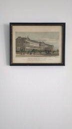 Antique Regency Engraving of Hanover Terrace, Regent’s Park, London — 1827
